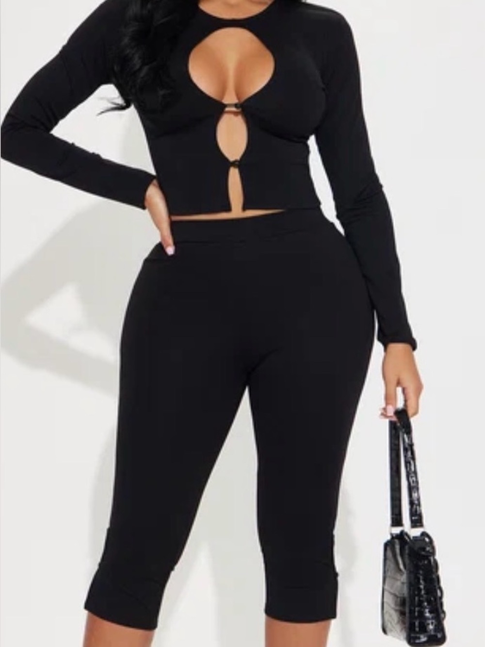 Fashion Nova Black Track Pants Joggers